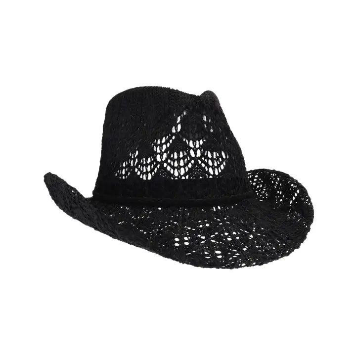 Tahoe Horseshoe Lace Knit Cowboy Hat