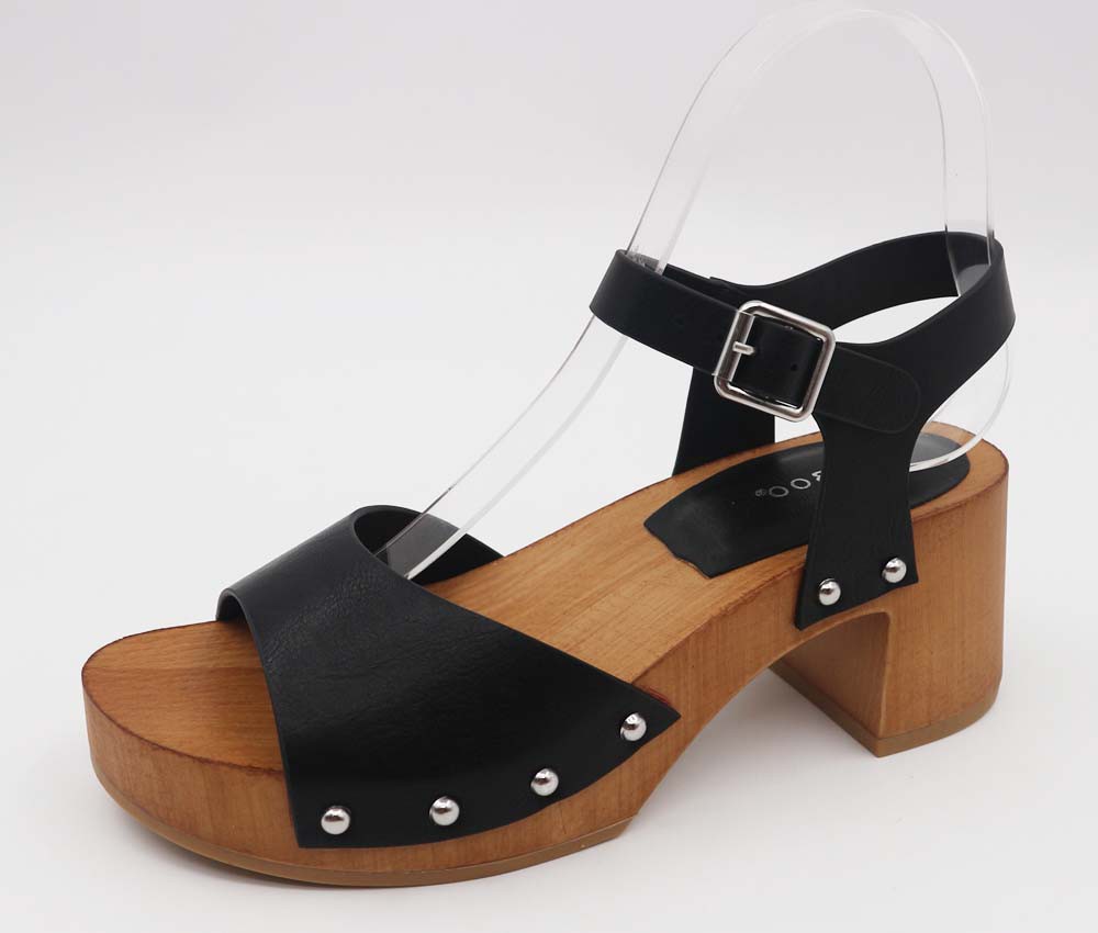 Black Clog Heel