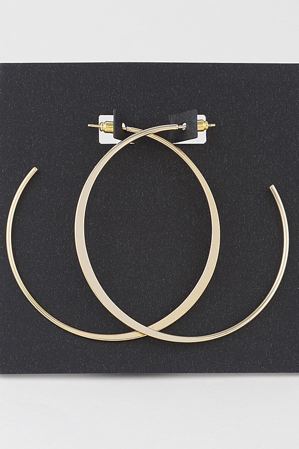 Secret Box Textured Hoop Earrings