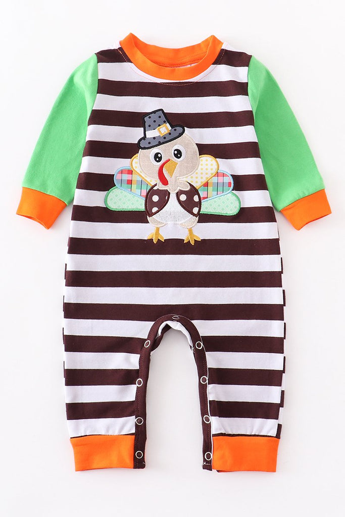 Turkey Stripe Romper