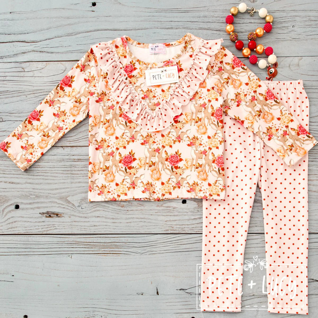 Deer And Roses Set