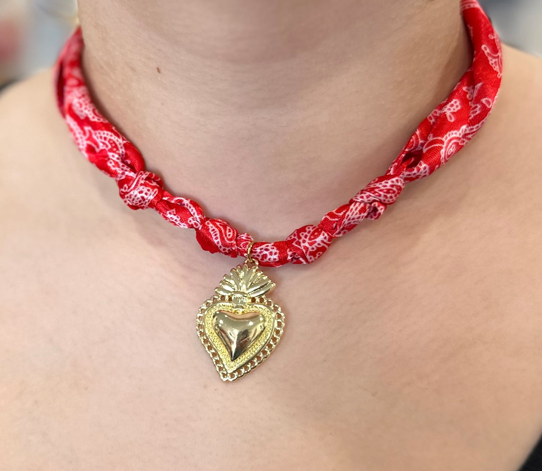 Charm Scarf Necklace
