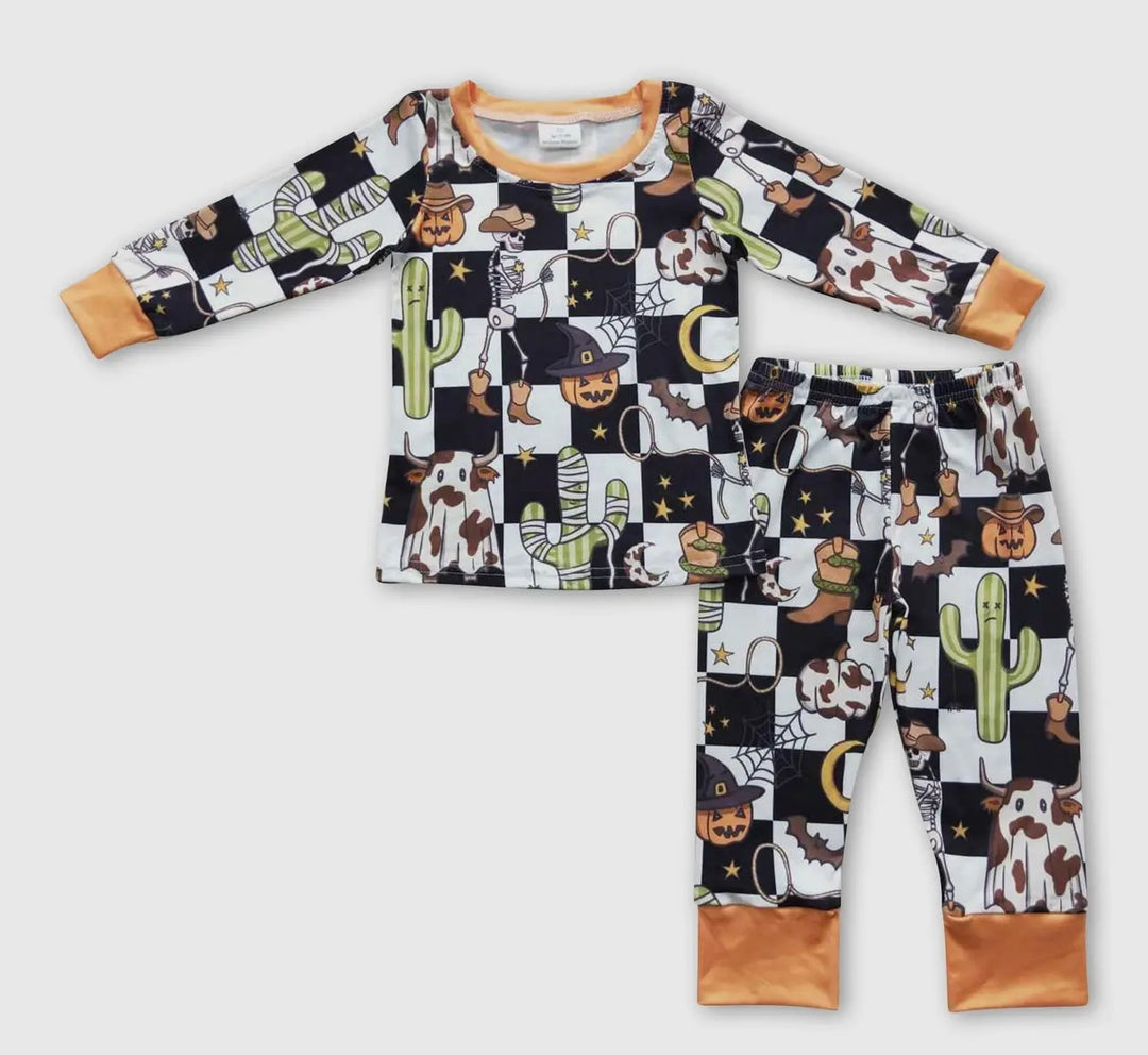 Howdy Cactus Pumpkin Kids Halloween Set