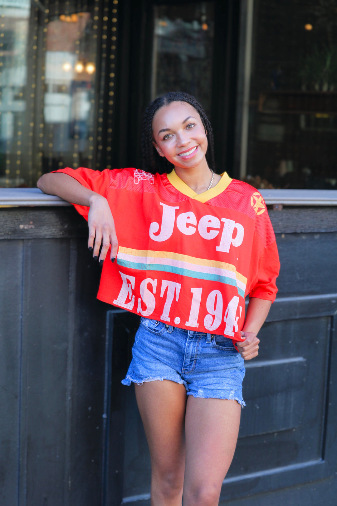 Jeep Est. 1941 Cropped Jersey Tee