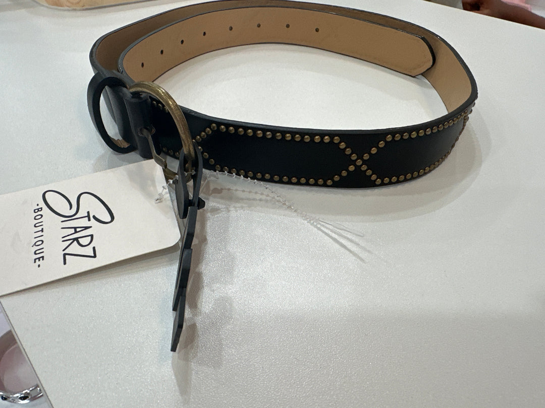 Fashion Studded Leather Belt Design