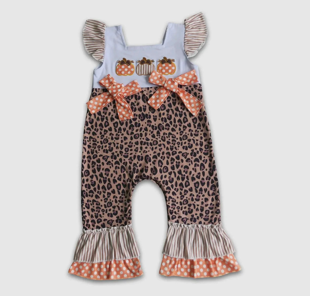 Baby Pumpkin Applique Romper