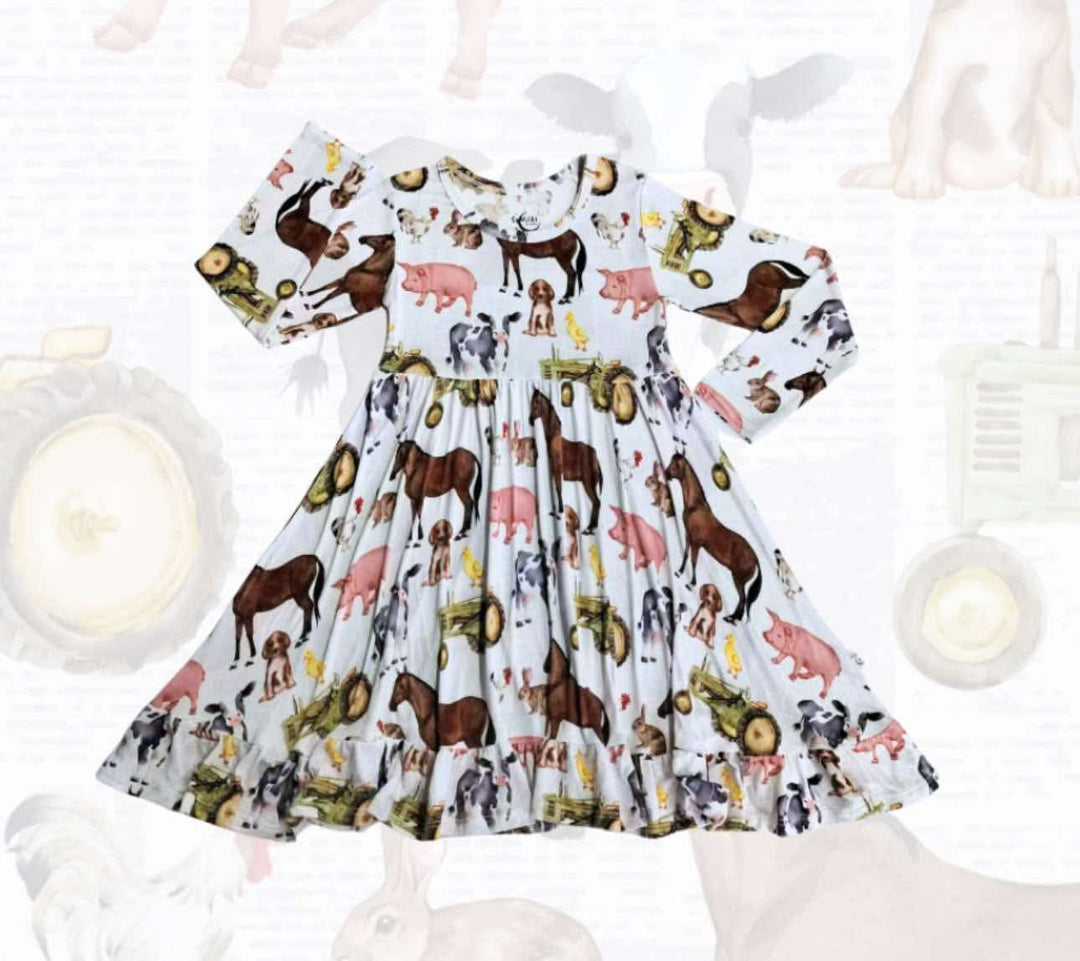 Farm Animal Print Dress