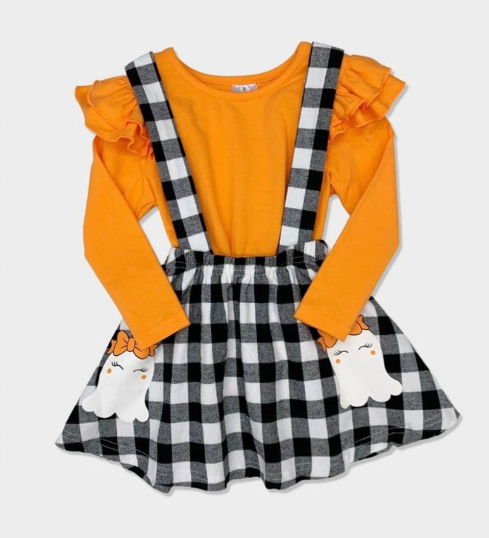 Ghostest With The Mostest Overall Skirt Set