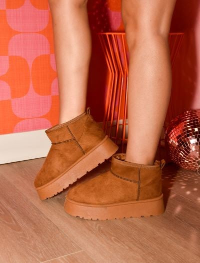 Faux Fur Platform Bootie