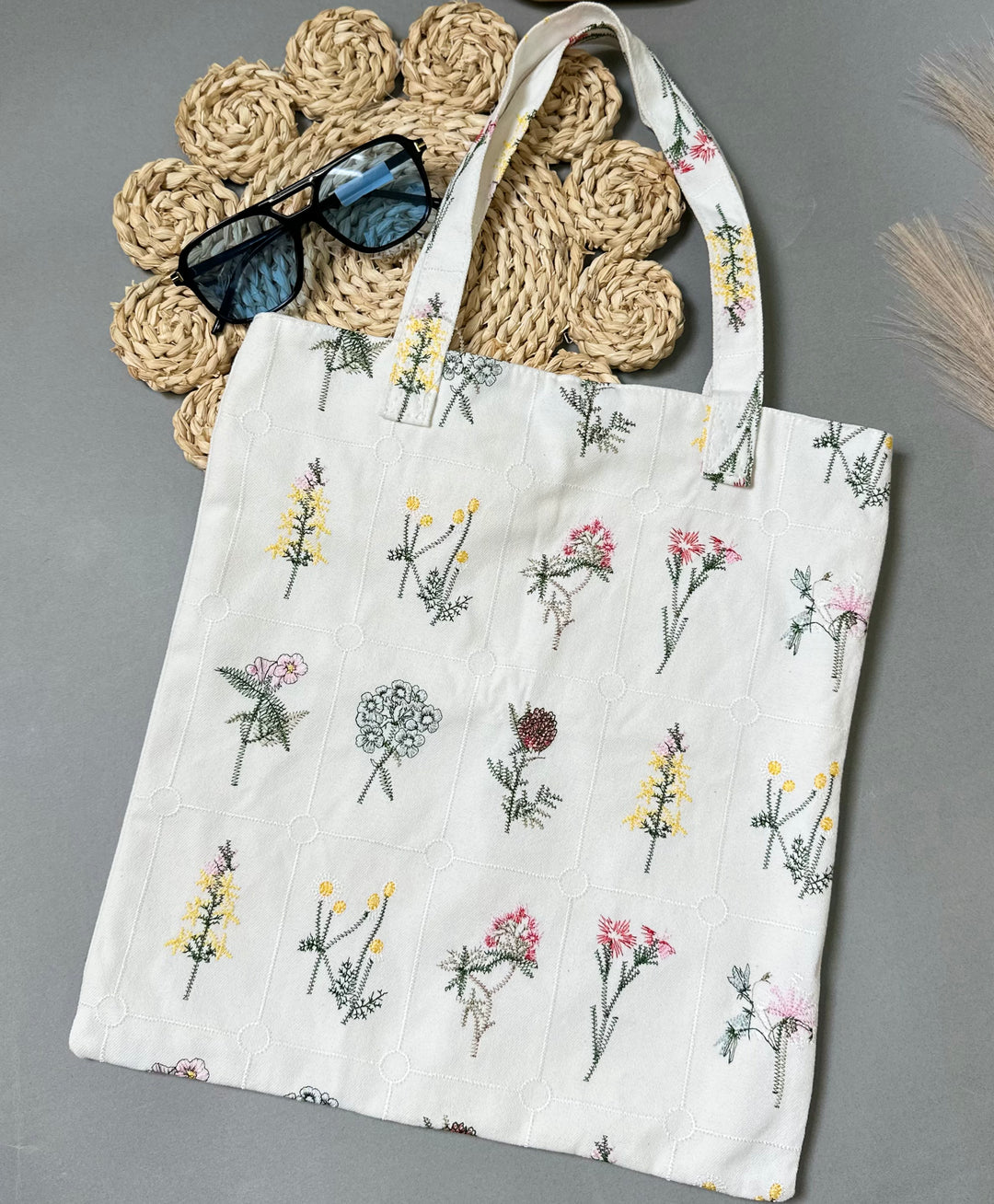 Floral Whimsy Tote Bag