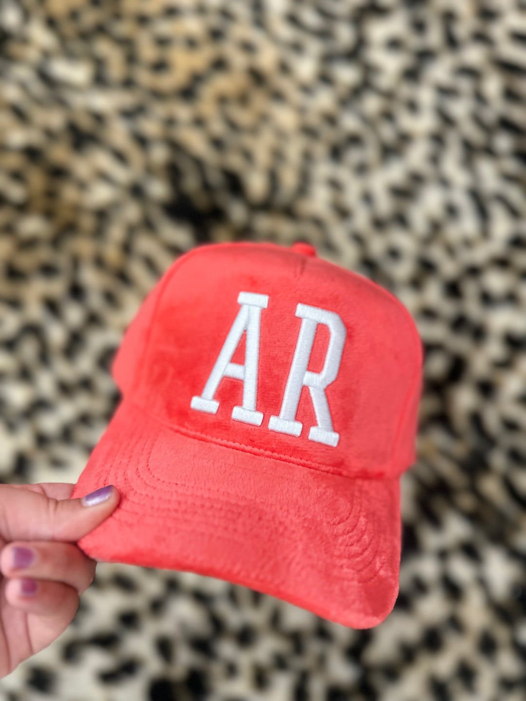 ARKANSAS Light Red Velvet Hat