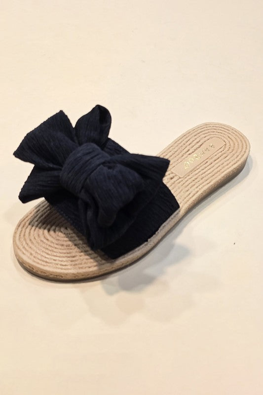 Bow Strap Flat Sandal