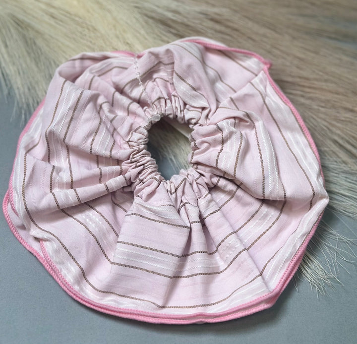 Ruffle Stripe Scrunchie