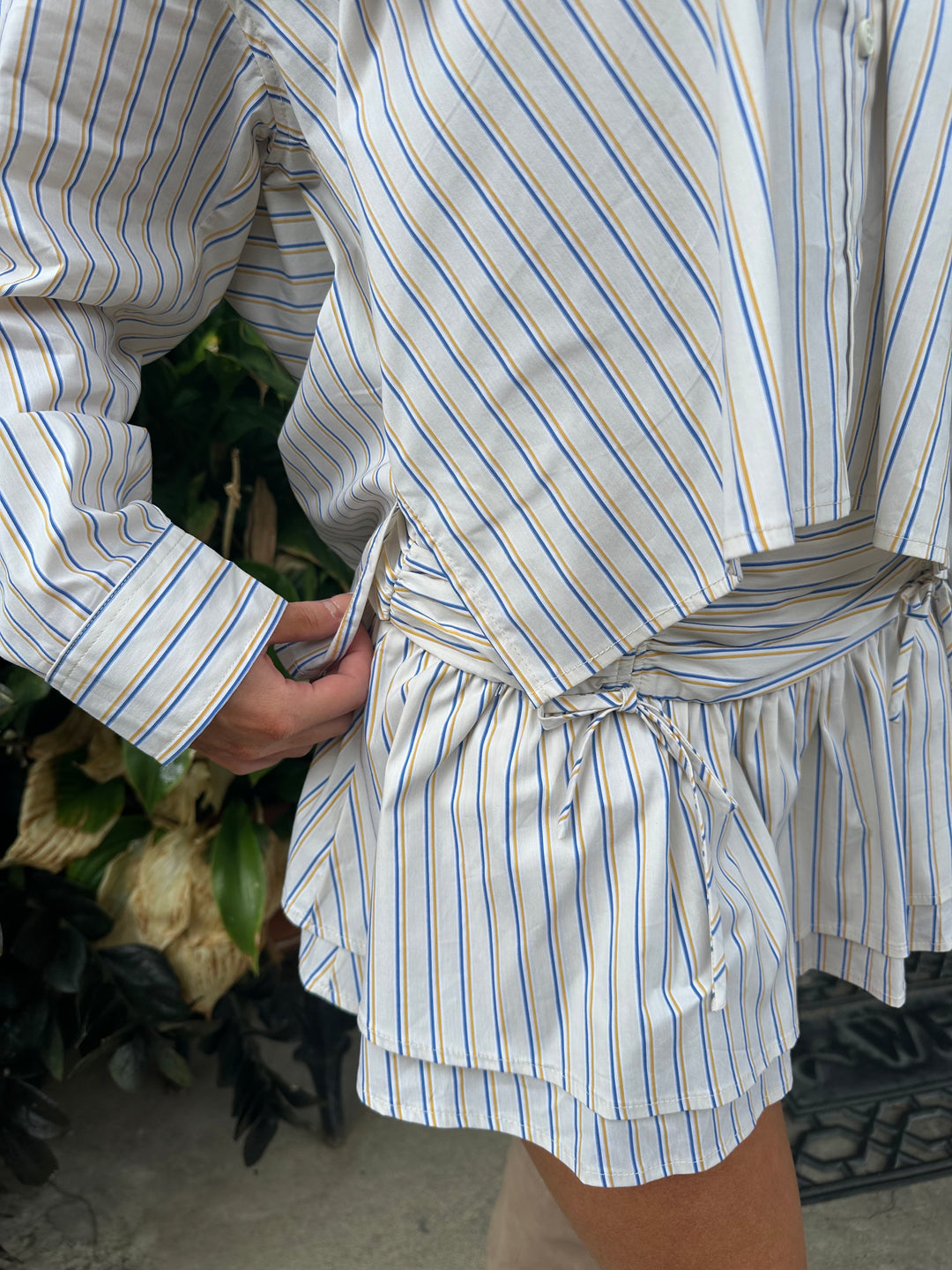 Striped Oversized Set with Skort