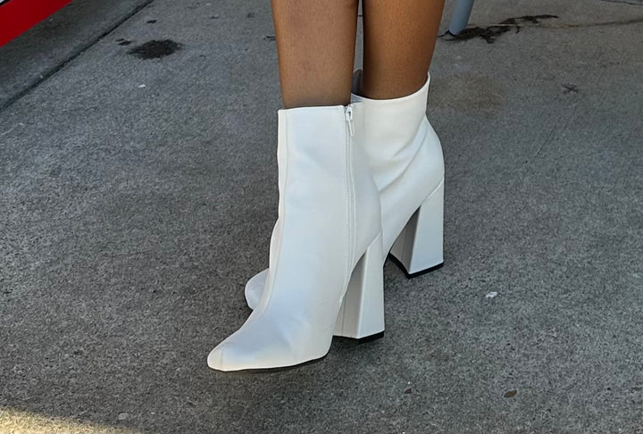 High Top Casual High Heel Booties