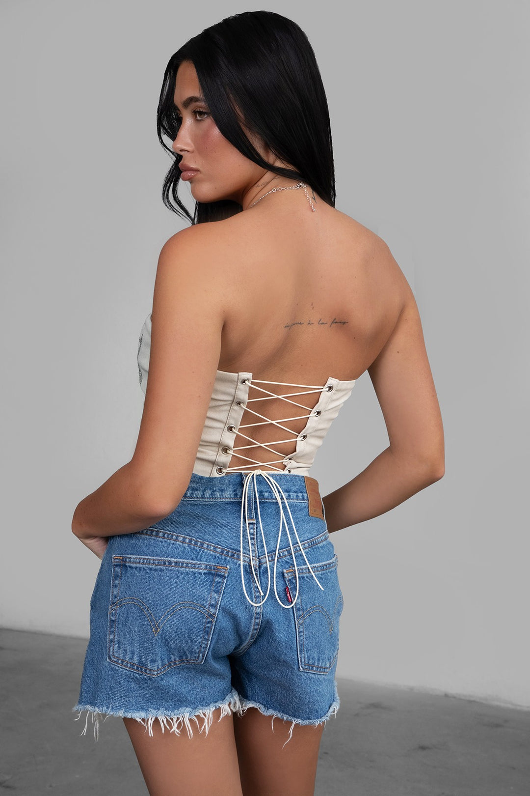 Beckee PU Vegan Leather Embroidered Western Crop Top