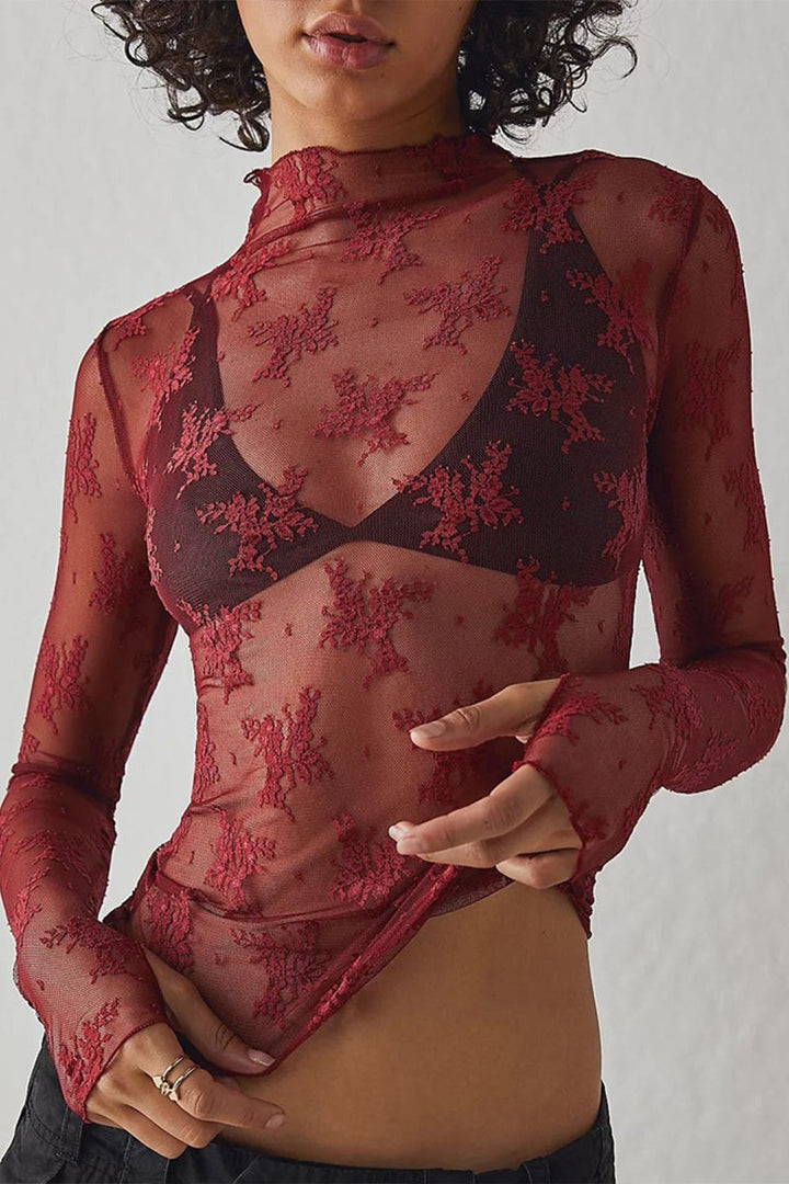 Lace Mesh Shirt