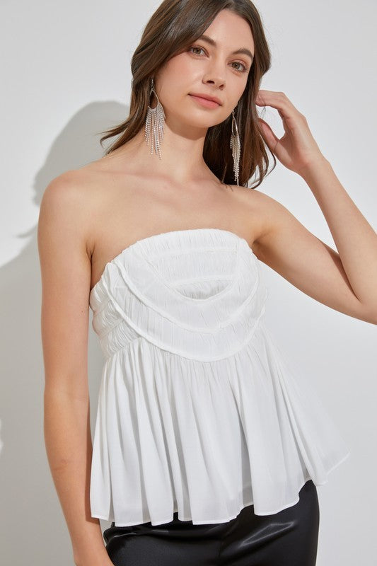 TUBE PEPLUM TOP