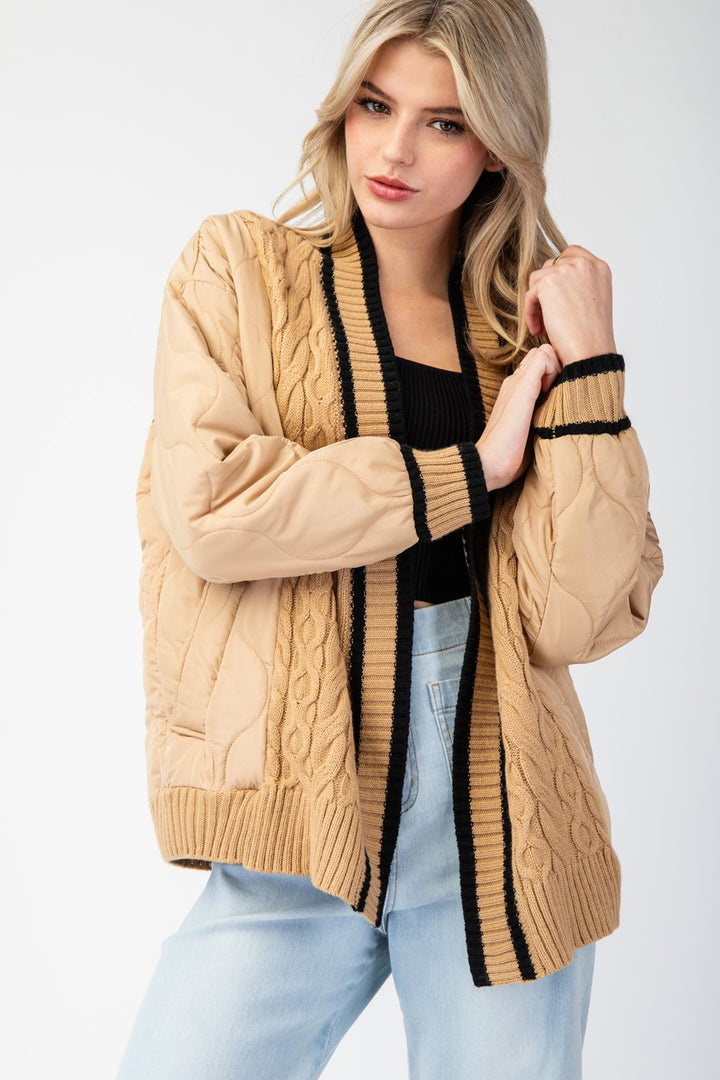 Textured Long Sleeve Jacket