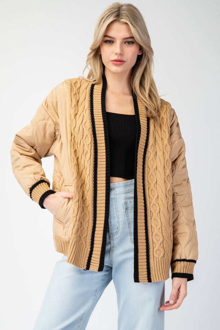 Textured Long Sleeve Jacket