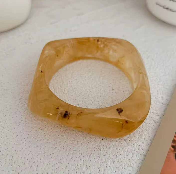 Thick Resin Acrylic Bangle