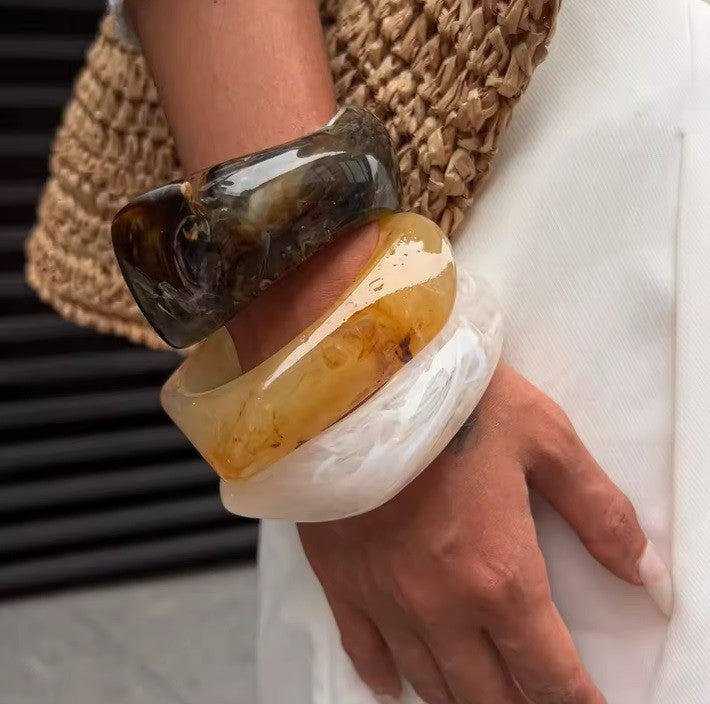 Thick Resin Acrylic Bangle