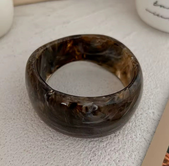 Thick Resin Acrylic Bangle