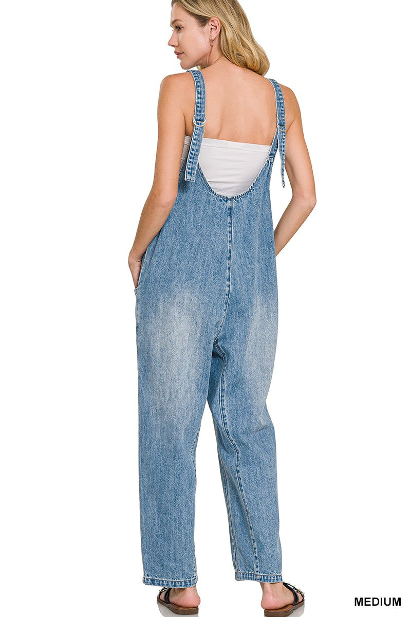 Easy Does It Denim Jumpsuit