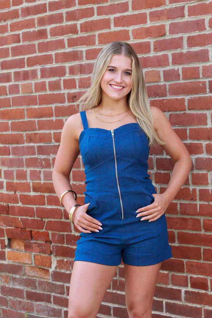 Blue Jean Babe Romper
