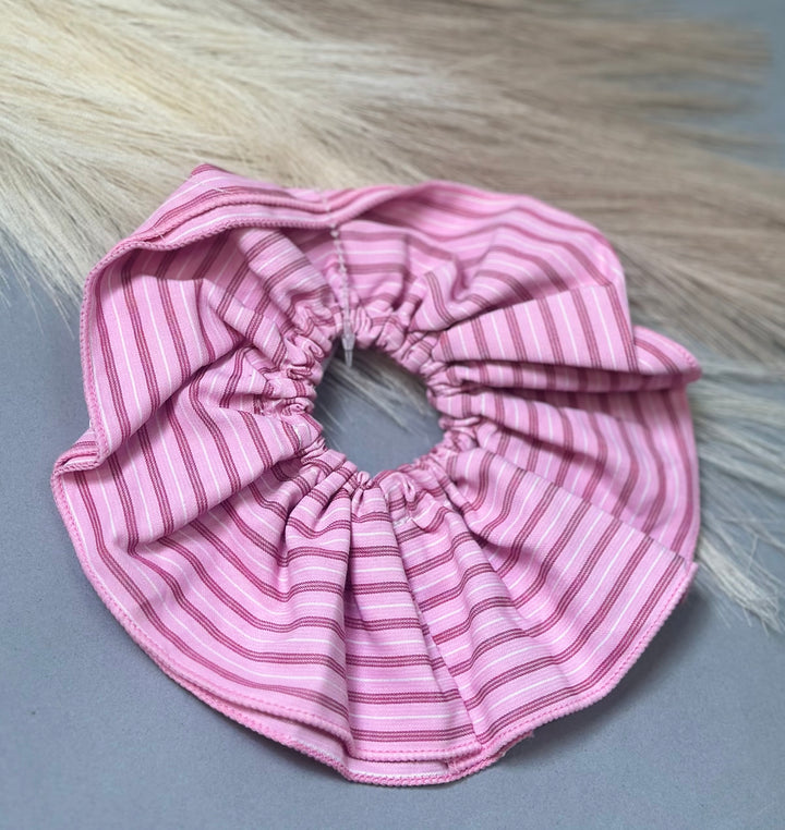 Ruffle Stripe Scrunchie