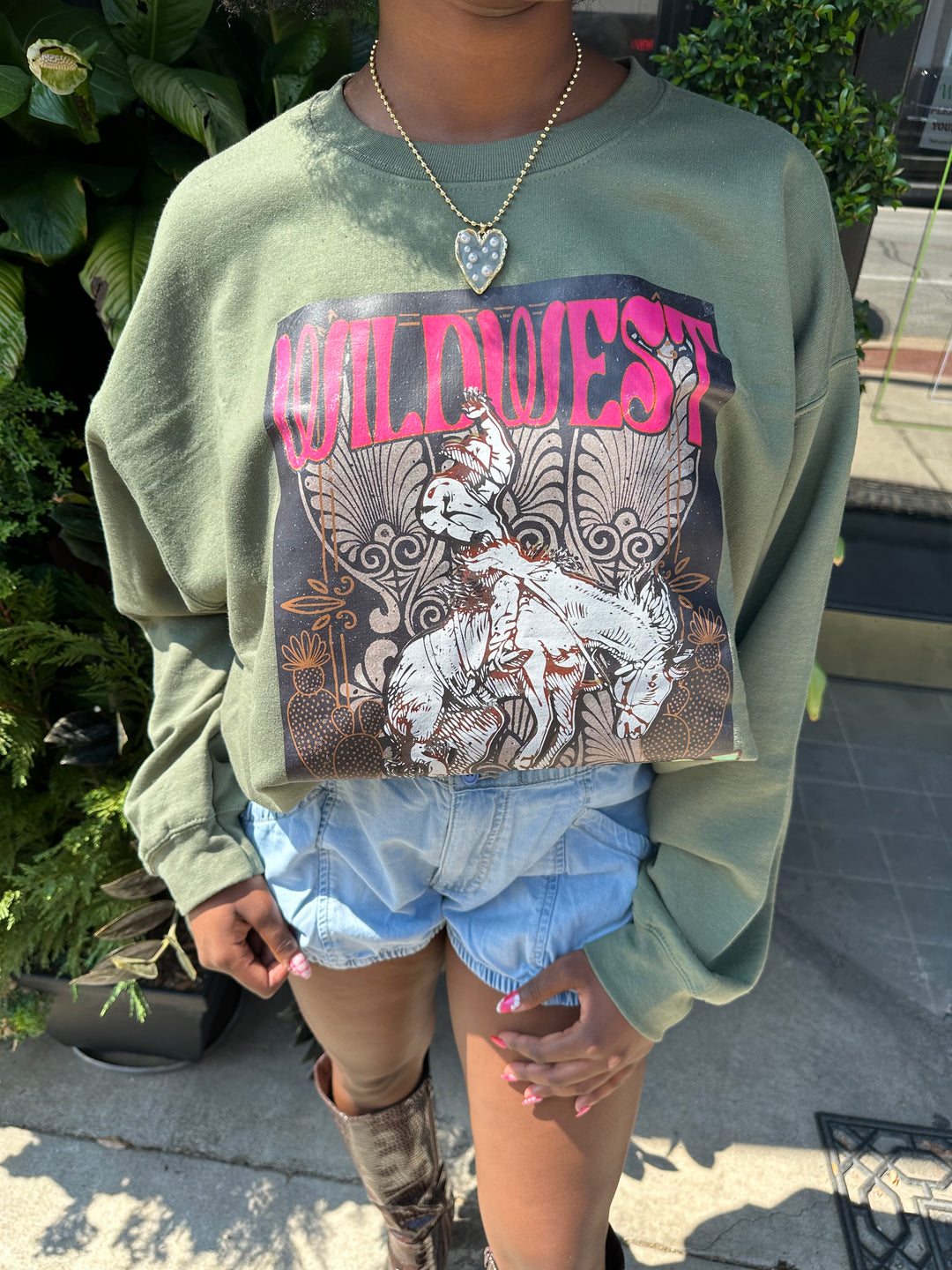 Wild West Graphic Fleece Sweatshirts