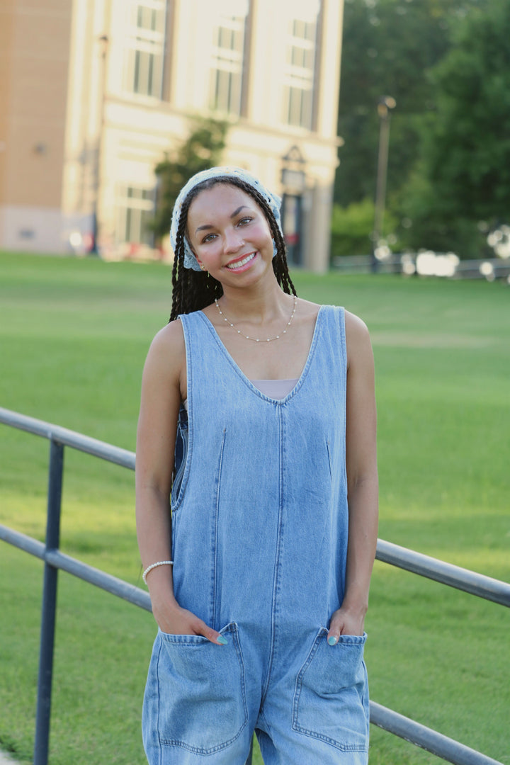 Easy Does It Denim Jumpsuit