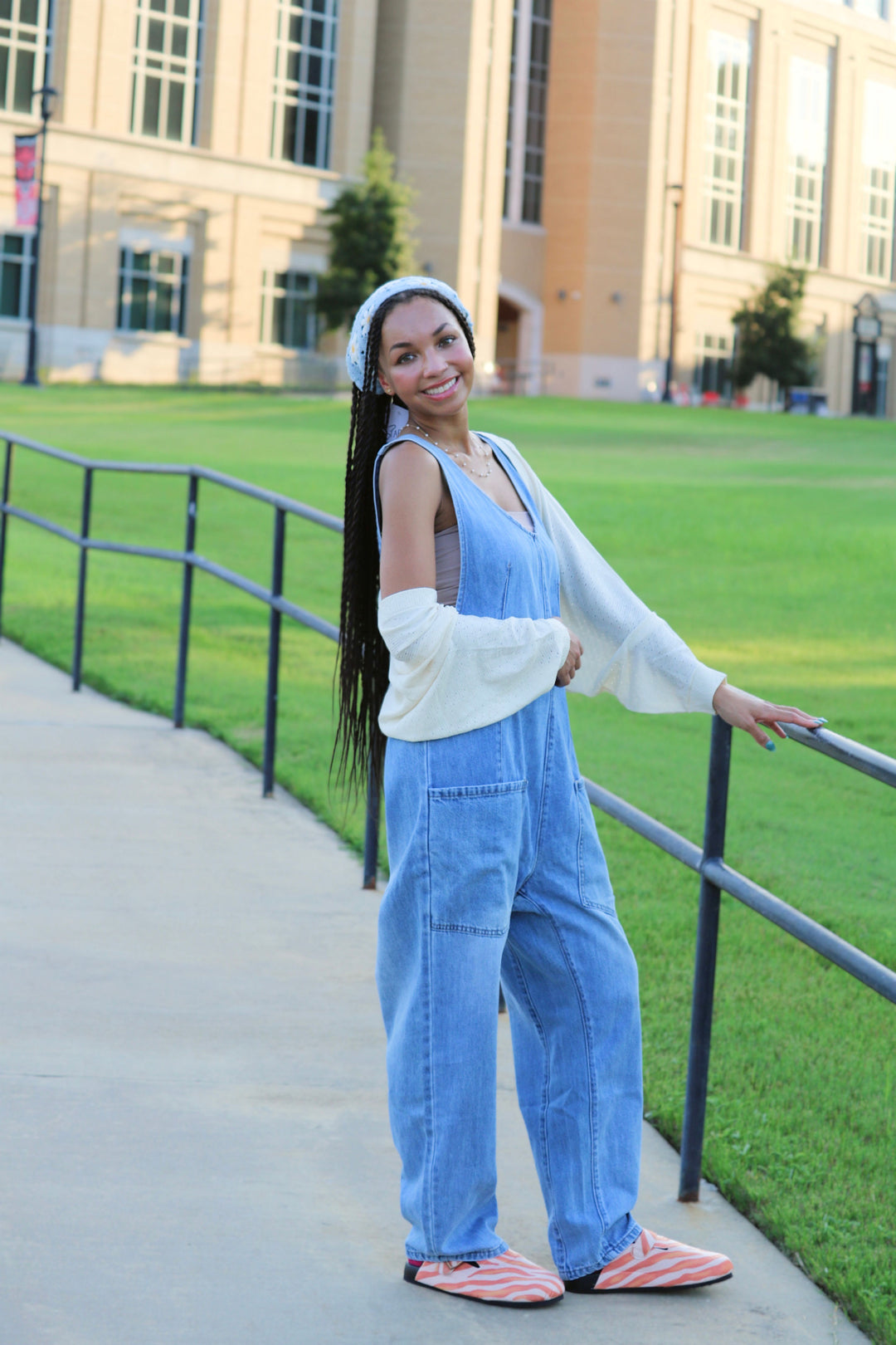 Easy Does It Denim Jumpsuit