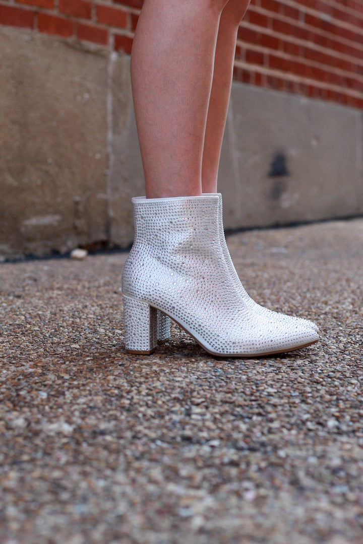 Glitter Rhinestone Bling Bootie