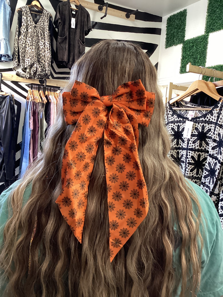 Halloween bow clip