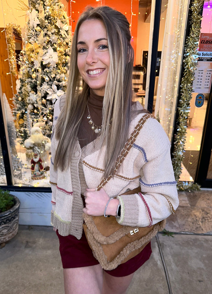 Sage Striped Sweater