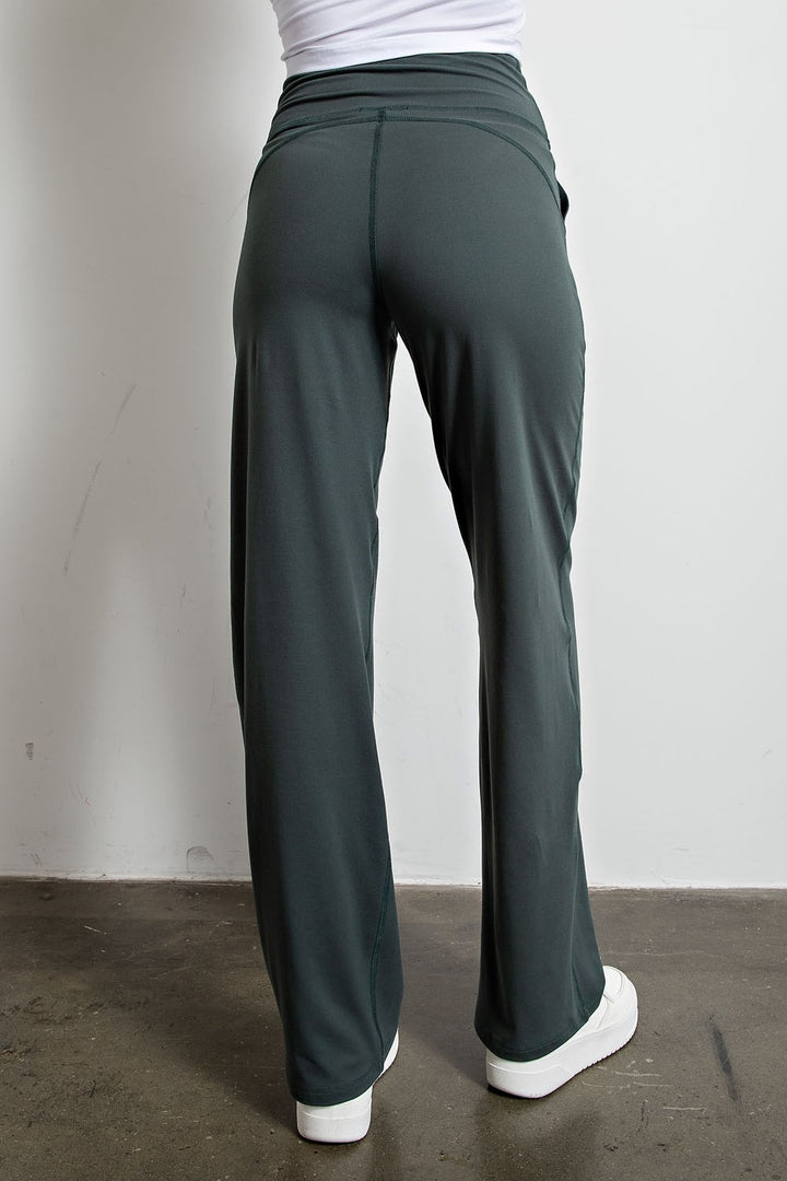 Forest green butter soft yoga pants