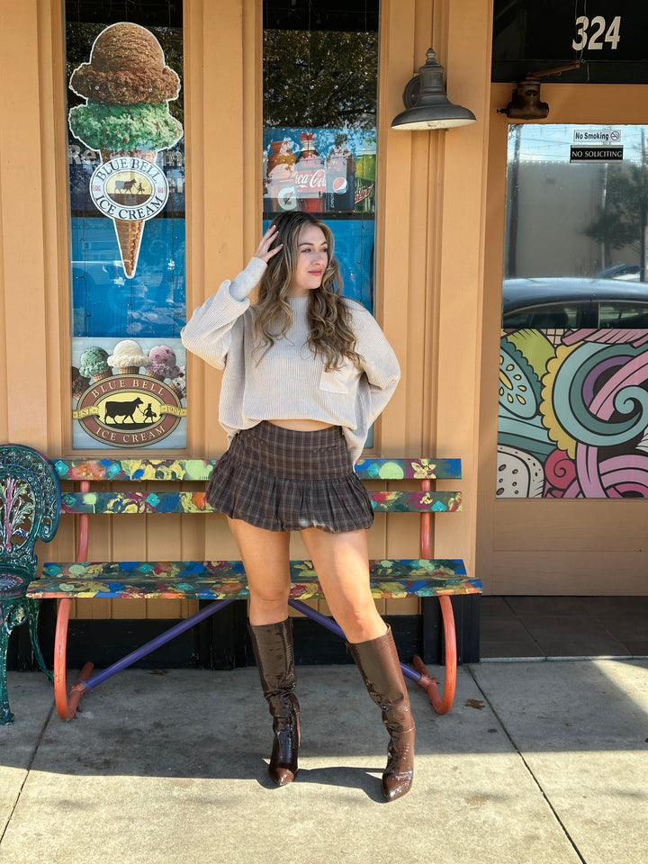 Long Sleeve Solid Knit Top