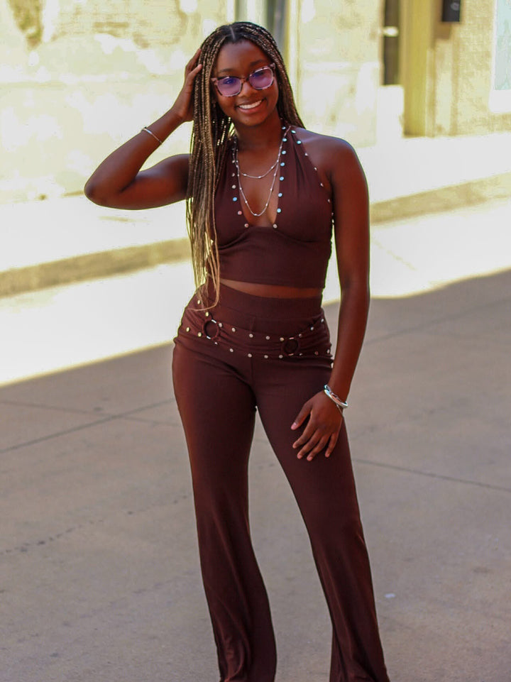 Studded Behavior Ribbed Set