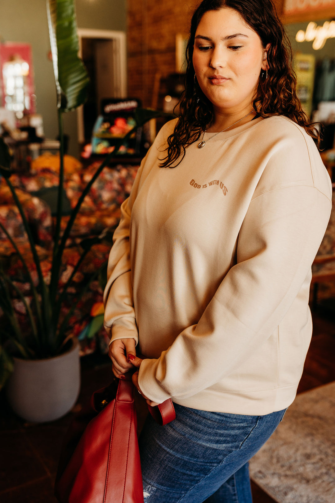 God Is With Us Ultra Comfy Pullover Sweatshirt