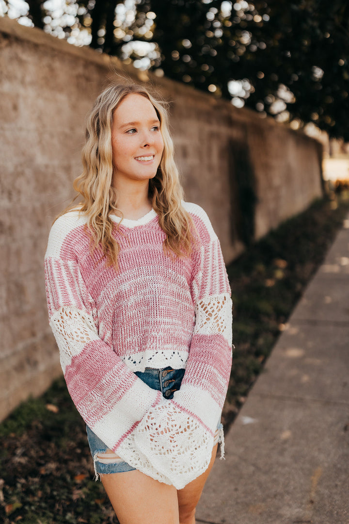 Color Block Hooded Sweater
