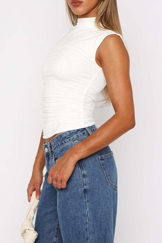 Slim Fit Sleeveless Spicy Girl Style Tops
