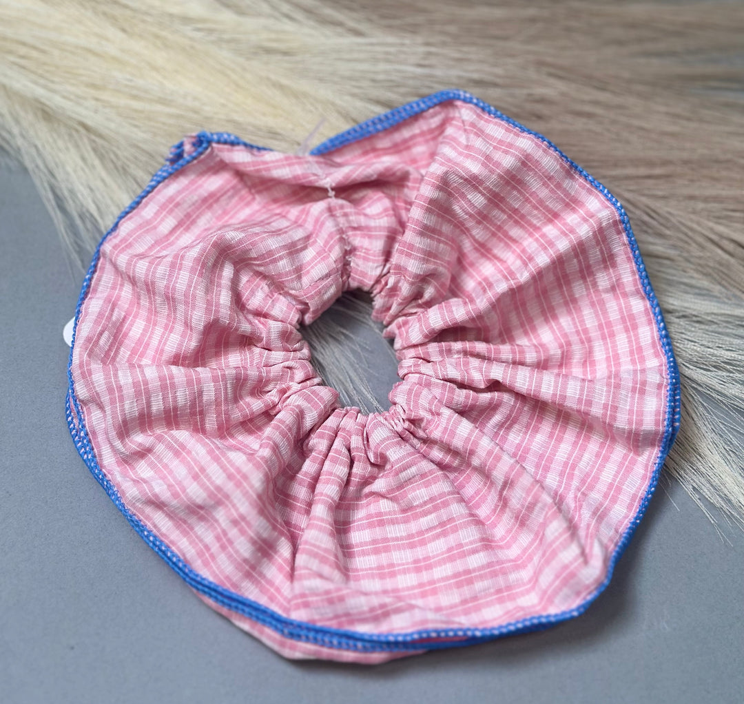 Ruffle Stripe Scrunchie