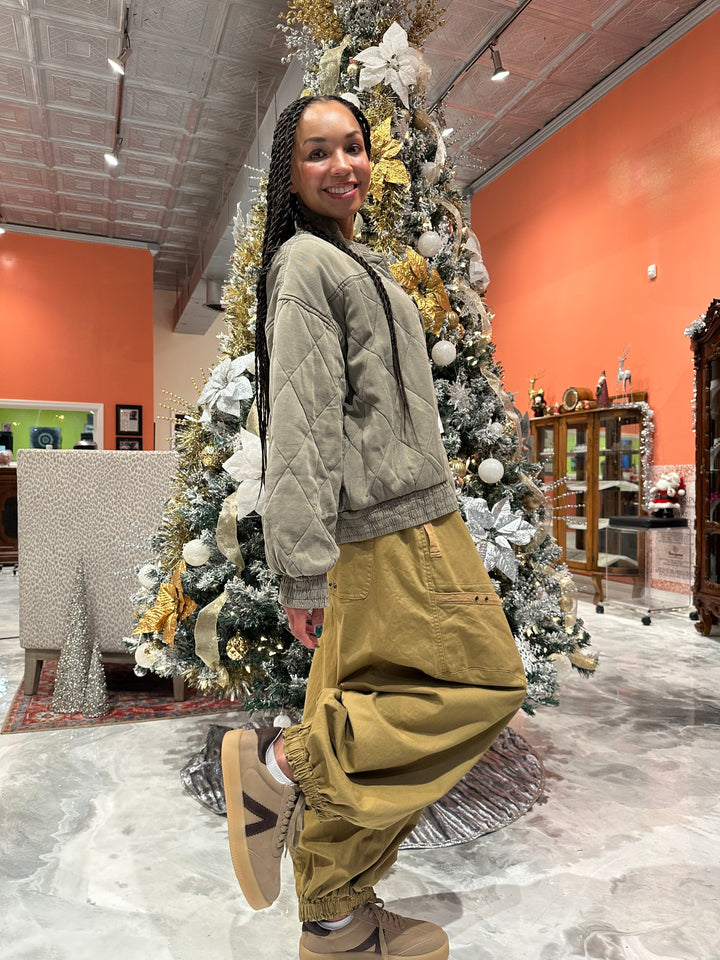 Quilted button up Jacket