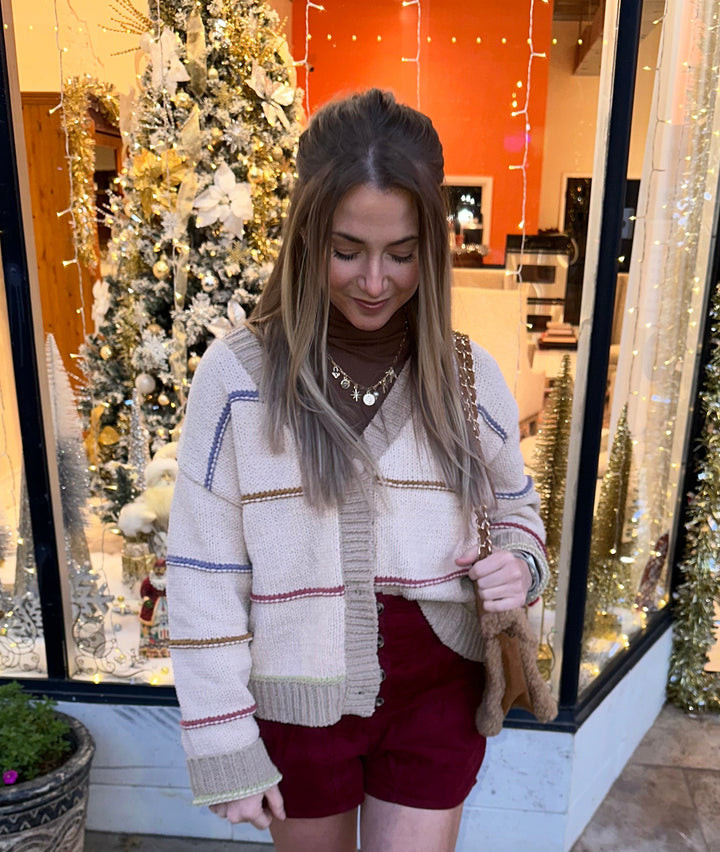 Sage Striped Sweater