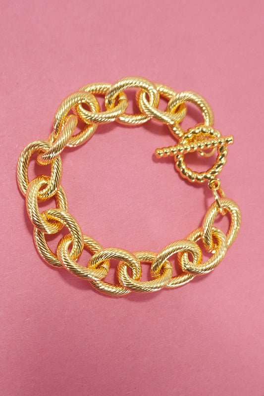 Stainless Steel Chunky Chain Bracelet