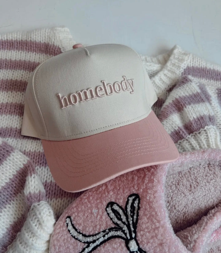 Homebody Pink Vintage Trucker Hat
