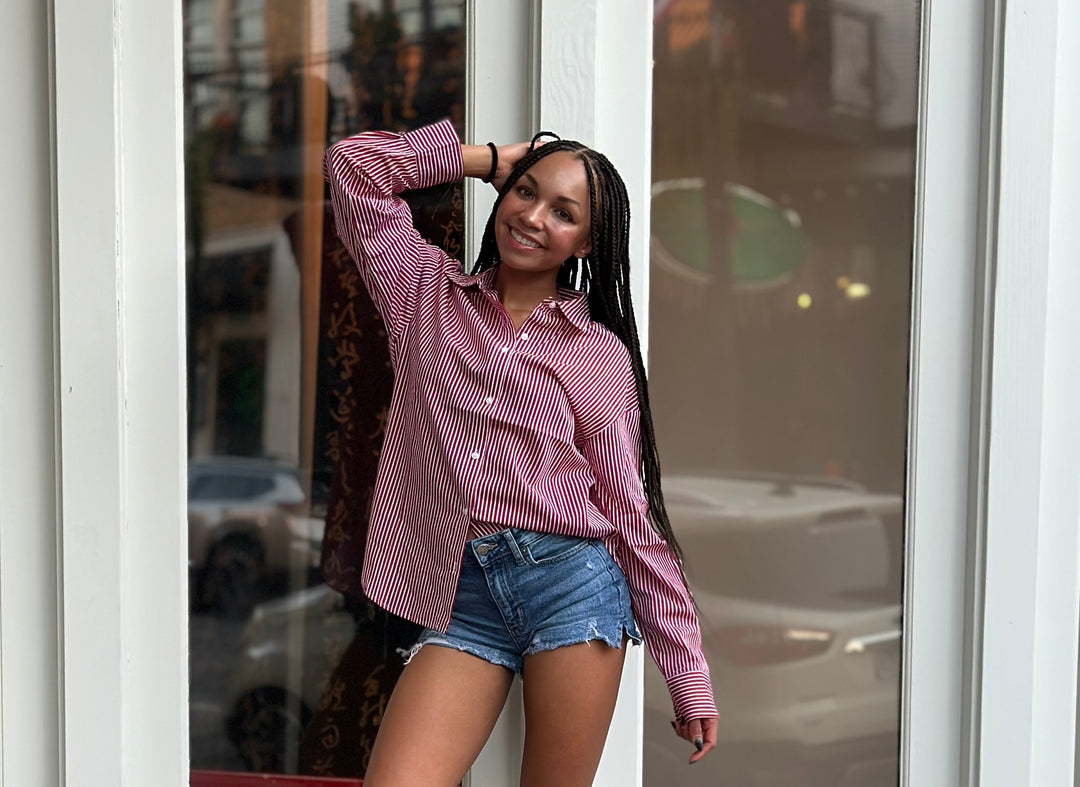 Striped Button Up Shirt