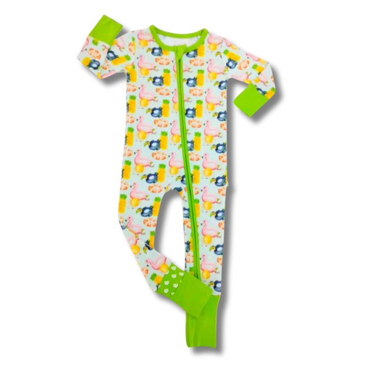 Summer Fun Ruffle Convertible Footie