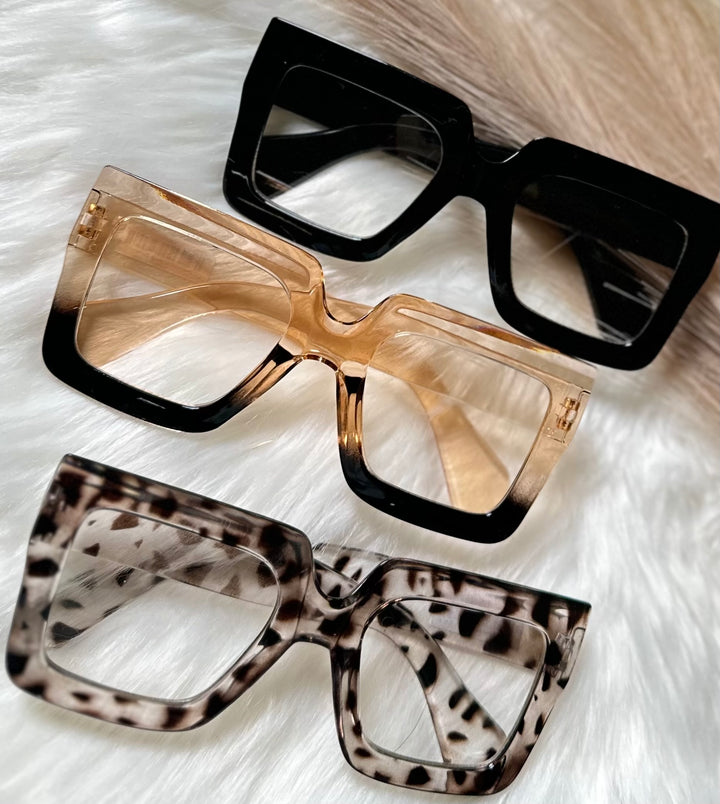 Oversized Rectangle Glasses